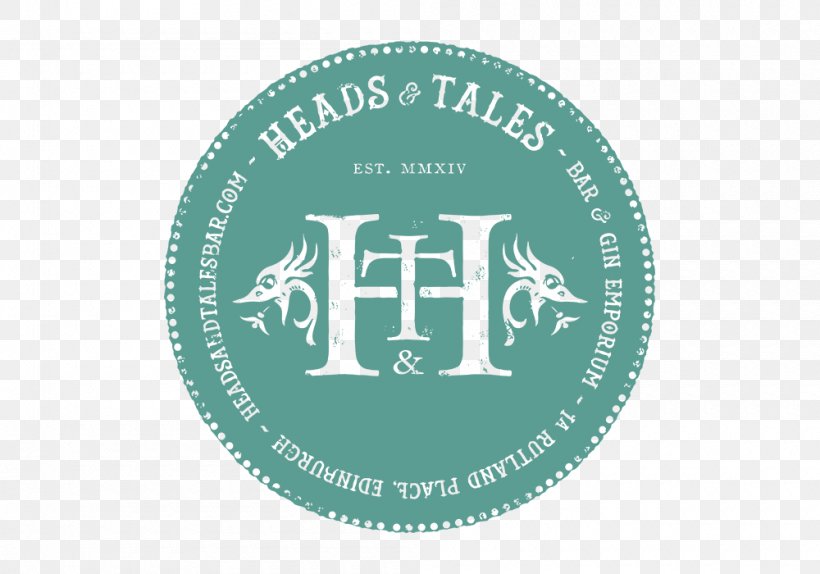 Heads & Tales Gin Bar Distilled Beverage Edinburgh Gin Distillery, PNG, 1000x700px, Gin, Badge, Bar, Brand, Distilled Beverage Download Free