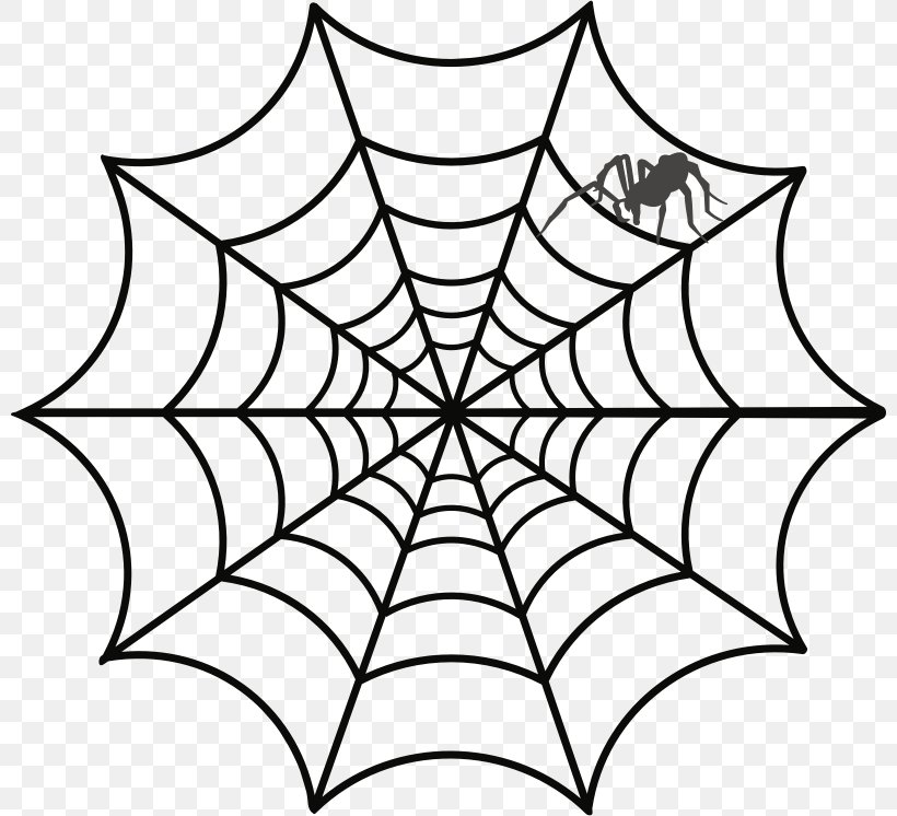 Spider Web Drawing Clip Art, PNG, 800x746px, Spider, Area, Art, Black And White, Color Download Free