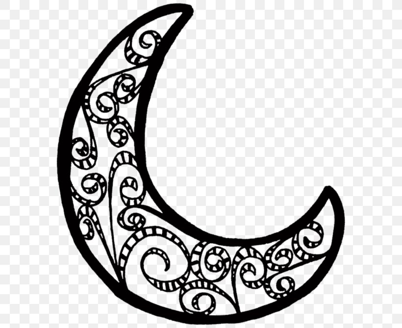 Crescent Black And White Clip Art, PNG, 600x669px, Crescent, Black And White, Blog, Body Jewelry, Drawing Download Free