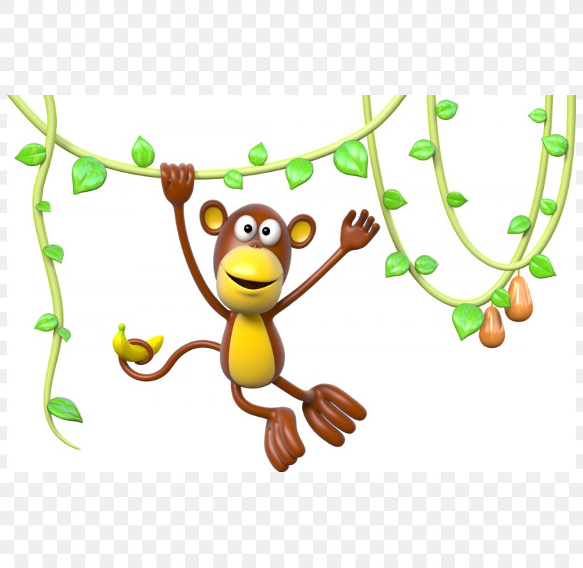 Liana Monkey Sticker Tree Clip Art, PNG, 800x800px, Liana, Animal, Animal Figure, Area, Artwork Download Free