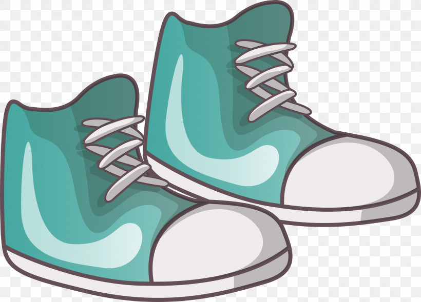 Shoe Pattern Walking Turquoise Cross-training, PNG, 3000x2155px, Shoe, Crosstraining, Turquoise, Walking Download Free