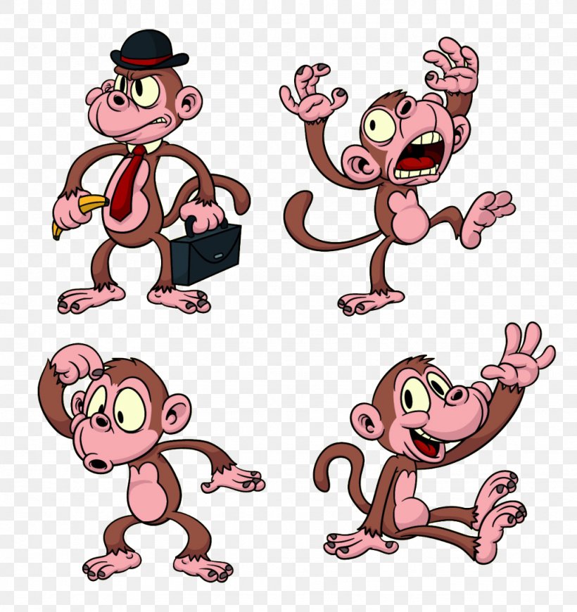 Ape The Evil Monkey Cartoon, PNG, 1024x1087px, Watercolor, Cartoon, Flower, Frame, Heart Download Free