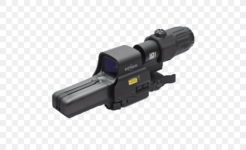 EOTech Holographic Weapon Sight Red Dot Sight Reflector Sight, PNG, 500x500px, Eotech, Aimpoint Ab, Close Quarters Combat, Firearm, Gun Download Free