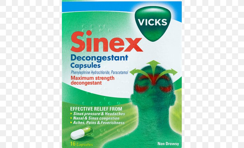 Vicks Sinex Decongestant Nasal Spray Oxymetazoline, PNG, 500x500px, Vicks Sinex, Allergy, Brand, Capsule, Common Cold Download Free