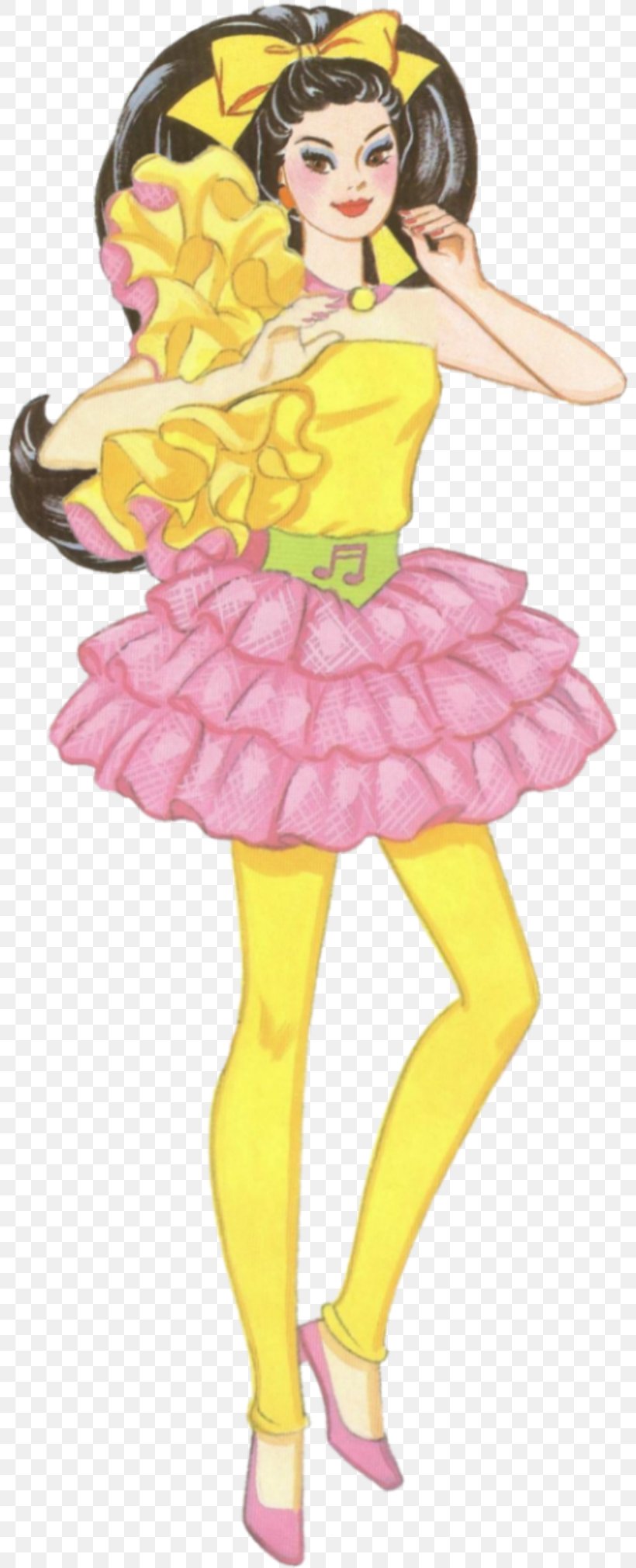 Barbie And The Rockers Paper Doll Png 800x2020px Watercolor
