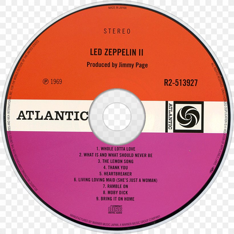 Compact Disc Led Zeppelin IV Phonograph Record Led Zeppelin II, PNG, 1000x1000px, Compact Disc, Album, Aside And Bside, Brand, Data Storage Device Download Free