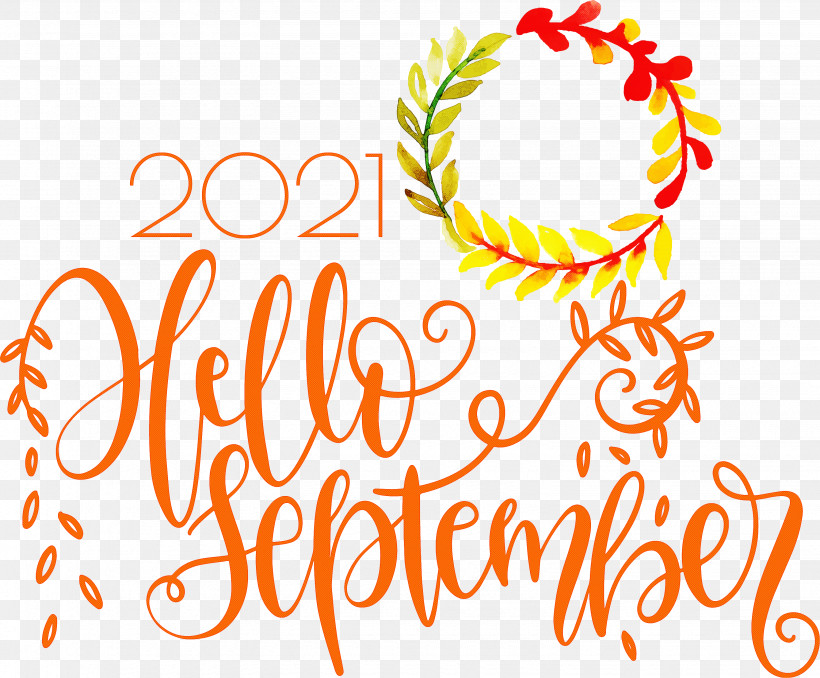 Hello September September, PNG, 3065x2537px, Hello September, Calligraphy, Cover Art, Logo, New Media Art Download Free