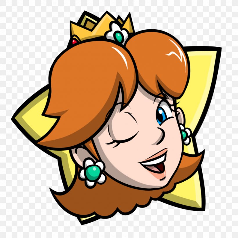 Princess Daisy Mario Party 7 Princess Peach Mario & Yoshi, PNG, 900x900px, Princess Daisy, Art, Artwork, Facial Expression, Fiction Download Free