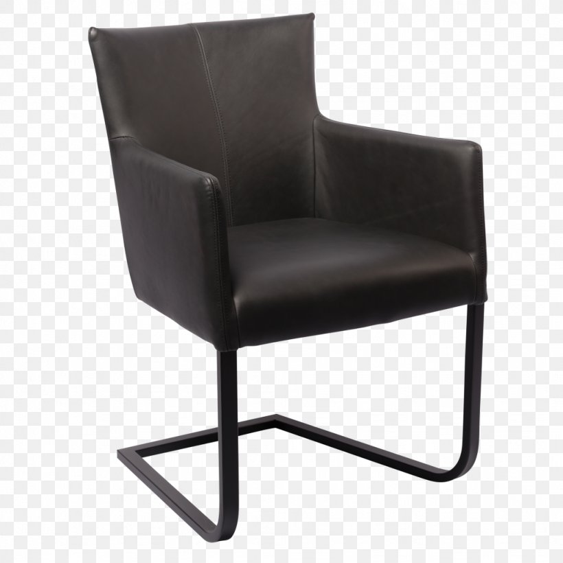 Chair Eetkamerstoel Table Leather Furniture, PNG, 1024x1024px, Chair, Armrest, Black, Butterfly Chair, Eetkamerstoel Download Free