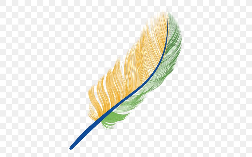 Feather Pen Yellow, PNG, 512x512px, Feather, Drawing, Green, Pen, Quill Download Free