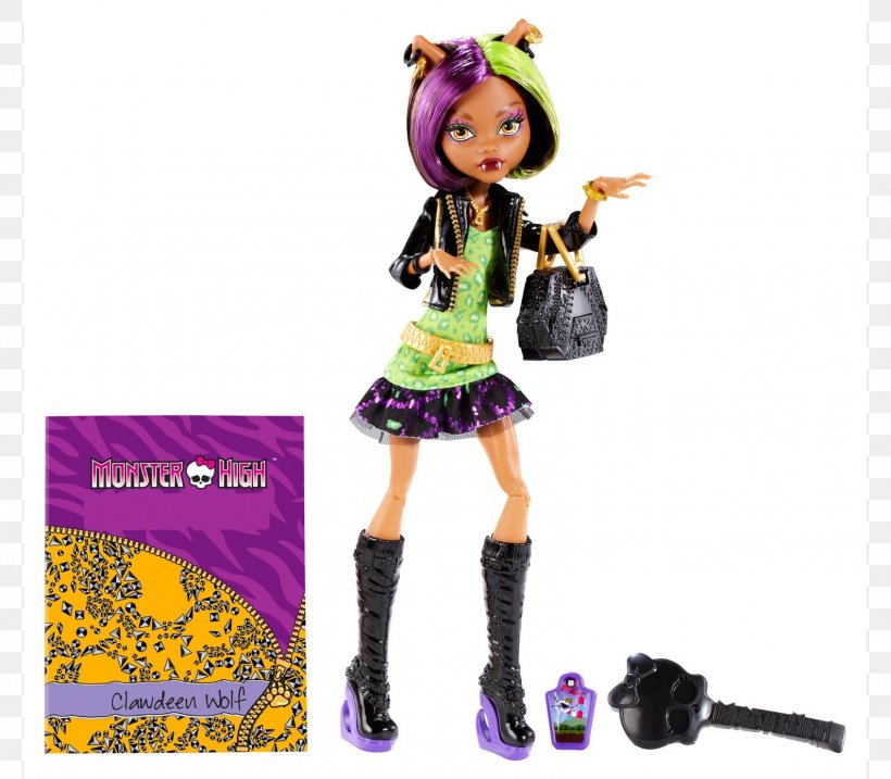 Monster High Clawdeen Wolf Doll Monster High Clawdeen Wolf Doll Fashion Doll, PNG, 1587x1388px, Clawdeen Wolf, Barbie, Clothing, Costume, Doll Download Free
