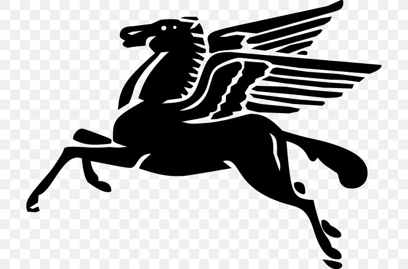 Pegasus Logo Mobil Clip Art, PNG, 714x540px, Pegasus, Artwork, Black And White, Fictional Character, Flying Horses Download Free