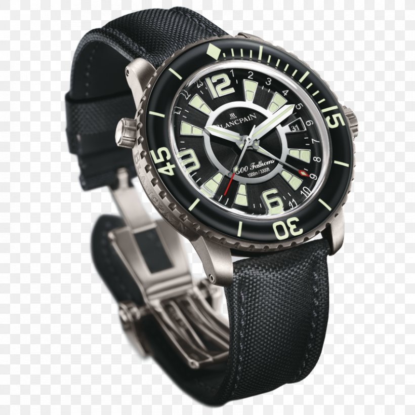 Watch Blancpain Fifty Fathoms Blancpain Fifty Fathoms Clock, PNG, 850x850px, Watch, Automatic Watch, Blancpain, Blancpain Fifty Fathoms, Brand Download Free