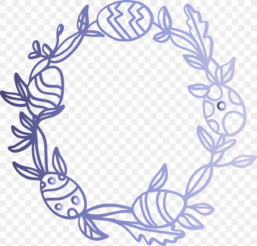 Easter Day Frame Easter Egg Frame, PNG, 2999x2878px, Easter Day Frame, Blue, Easter Egg Frame, Line Art, Ornament Download Free