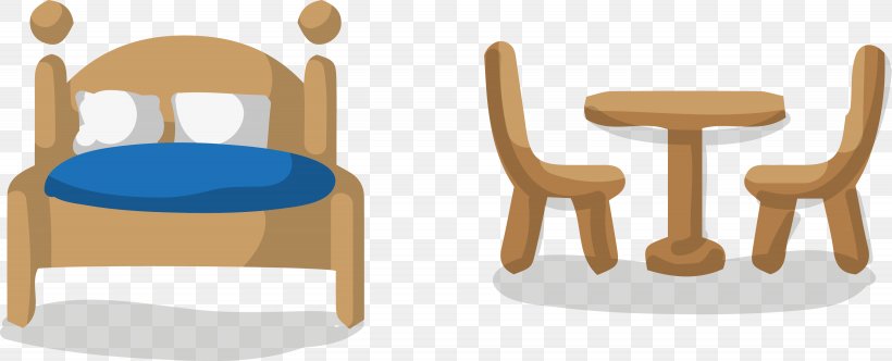 Table Furniture Bed, PNG, 4510x1827px, Table, Bed, Blanket, Cartoon, Chair Download Free