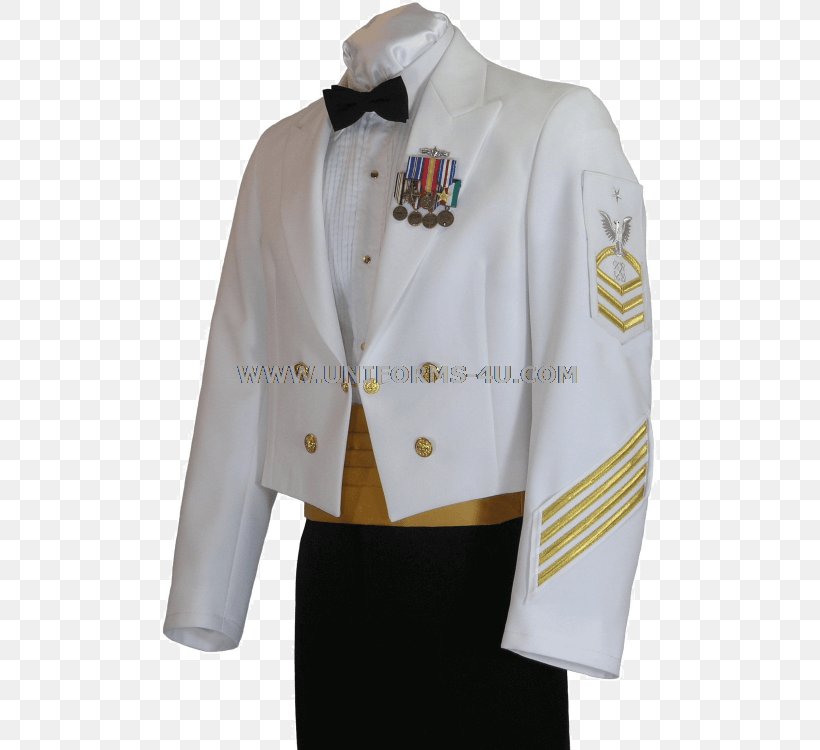 Uniforms Of The United States Navy Mess Dress Dress Uniform Dinner Dress, PNG, 497x750px, Uniforms Of The United States Navy, Army Officer, Blazer, Button, Chief Petty Officer Download Free
