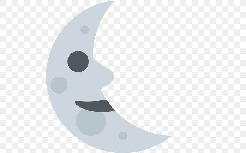 Crescent Lunar Phase Full Moon Laatste Kwartier, PNG, 512x512px, Crescent, Black And White, Black Moon, Eerste Kwartier, Emoji Download Free