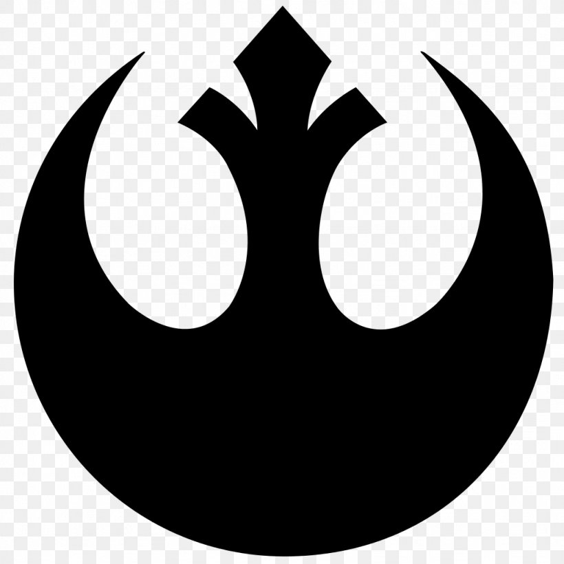 Rebel Alliance Star Wars Logo Galactic Empire, PNG, 1024x1024px, Rebel Alliance, Black, Black And White, Force, Galactic Empire Download Free