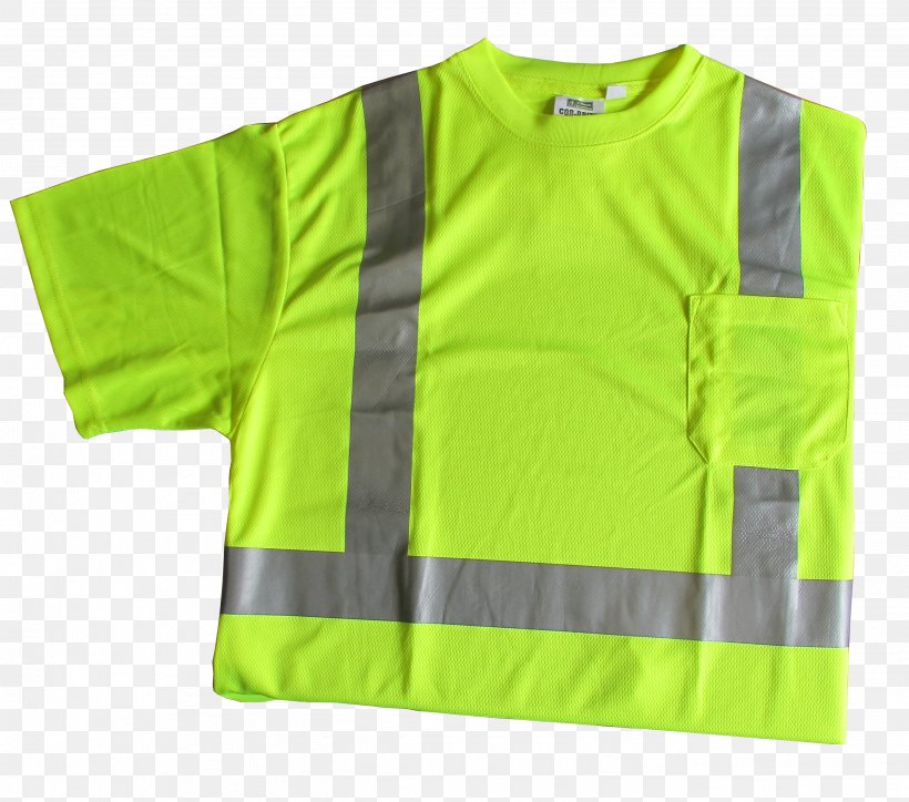 T-shirt High-visibility Clothing Sleeve Outerwear, PNG, 2736x2416px, Tshirt, Active Shirt, Clothing, Green, High Visibility Clothing Download Free