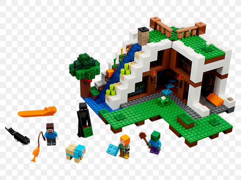 LEGO 21134 Minecraft The Waterfall Base Lego Minecraft Hamleys Toy, PNG, 840x630px, Lego, Hamleys, Lego 21114 Minecraft The Farm, Lego Canada, Lego Minecraft Download Free