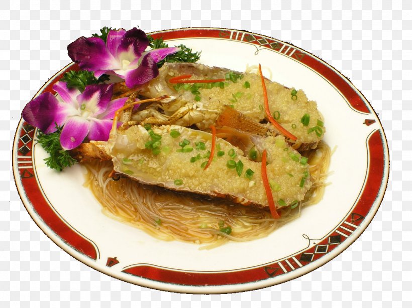 Thai Cuisine Lobster Palinurus Garlic Steaming, PNG, 1024x767px, Thai Cuisine, American Lobster, Asian Food, Cellophane Noodles, Cuisine Download Free