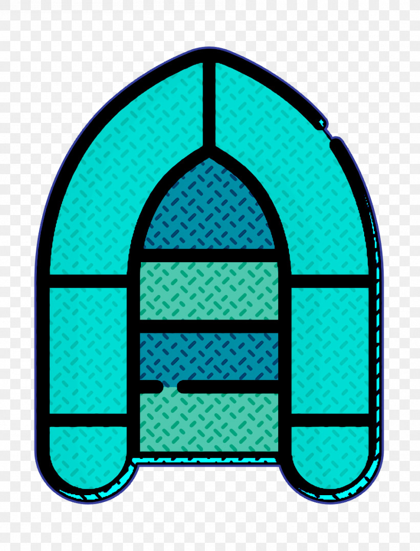 Inflatable Boat Icon Summer Camp Icon, PNG, 948x1244px, Inflatable Boat Icon, Summer Camp Icon, Turquoise Download Free