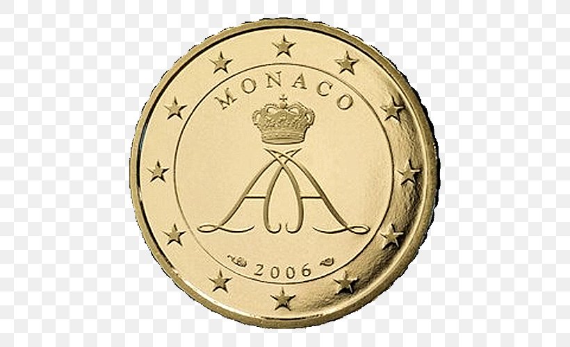 Monaco Monégasque Euro Coins 2 Euro Coin 2 Euro Commemorative Coins, PNG, 500x500px, 1 Cent Euro Coin, 1 Euro Coin, 2 Euro Coin, 2 Euro Commemorative Coins, 50 Cent Euro Coin Download Free