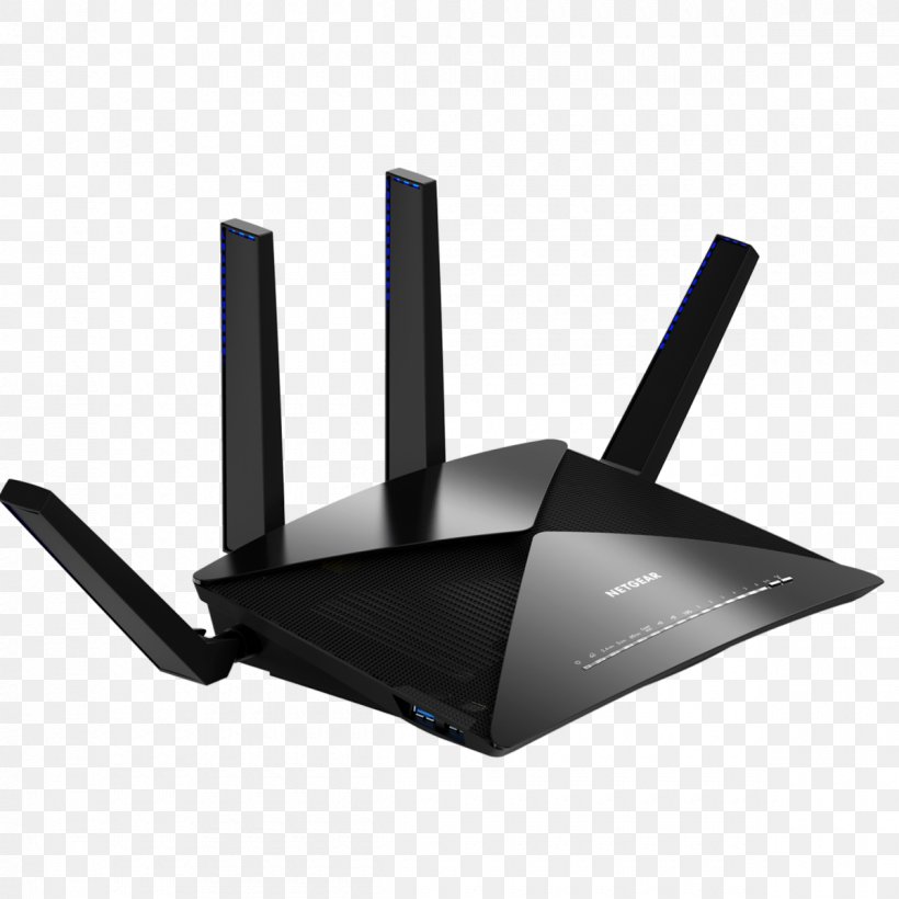 Netgear Nighthawk X10 Dual-band Gigabit Ethernet Black Wireless Router, PNG, 1200x1200px, Router, Electronics, Electronics Accessory, Ieee 80211, Ieee 80211ac Download Free