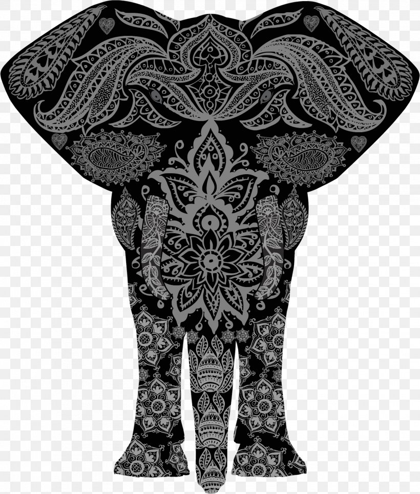 Save The Elephants Clip Art, PNG, 1989x2339px, Elephant, Art, Black And White, Elephants And Mammoths, Flower Download Free