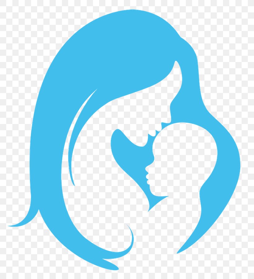 Silhouette Vector Graphics Mother Child Infant, PNG, 772x900px, Silhouette, Aqua, Azure, Baby Mama, Blue Download Free