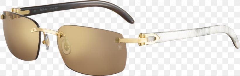 Sunglasses Cartier Luxury Gold, PNG, 1024x327px, Sunglasses, Beige, Bubinga, Cartier, Clothing Accessories Download Free