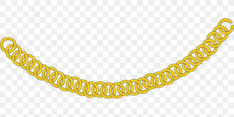 Chain Gold Necklace Clip Art, PNG, 960x480px, Chain, Body Jewelry, Gold, Jewellery, Necklace Download Free