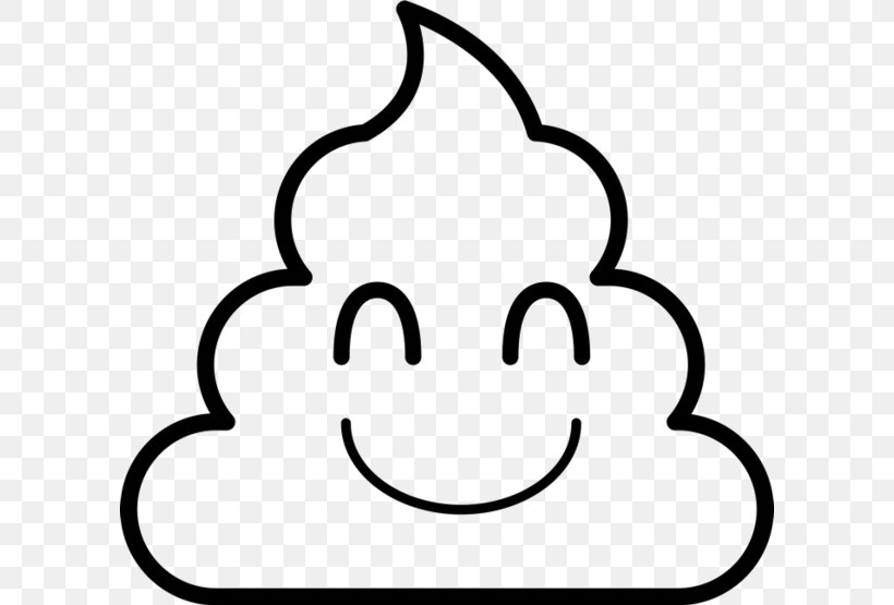 Pile Of Poo Emoji Drawing Feces, PNG, 600x555px, Pile Of Poo Emoji, Black, Black And White, Child, Color Download Free