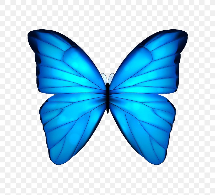 Butterfly Blue Clip Art, PNG, 756x746px, Butterfly, Azure, Blue, Brush Footed Butterfly, Insect Download Free