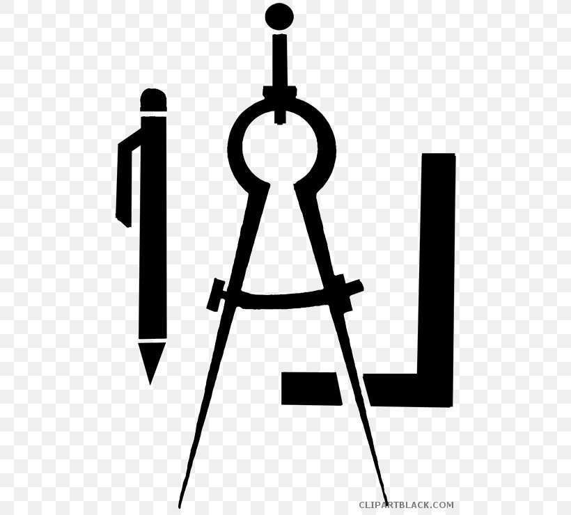 Compass Technical Drawing Tool Clip Art, PNG, 500x740px, Compass, Architect, Architecture, Art, Black And White Download Free