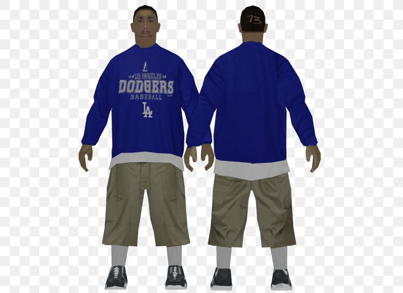 Grand Theft Auto: San Andreas T-shirt Cobalt Blue Sleeve Jacket, PNG, 511x595px, Grand Theft Auto San Andreas, Blue, Clothing, Cobalt, Cobalt Blue Download Free