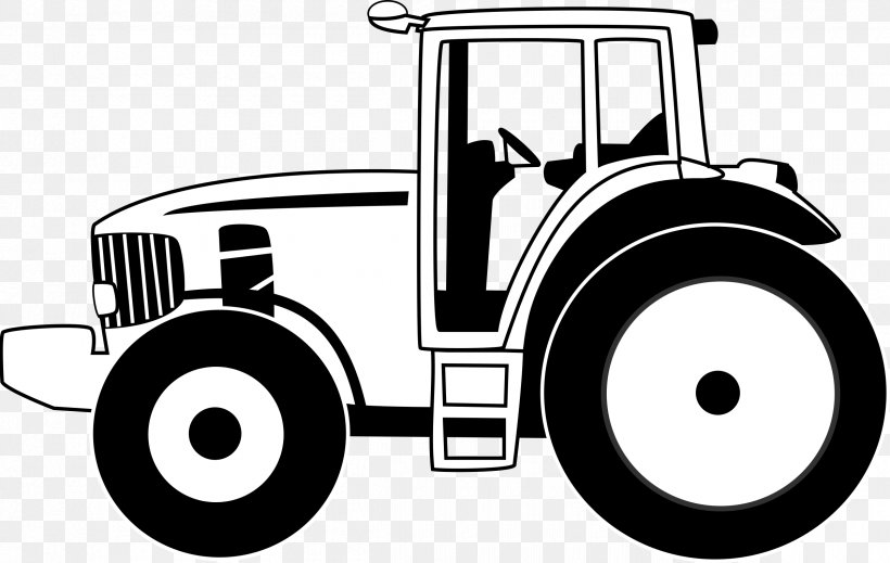 John Deere Tractor Sticker Wall Decal, PNG, 2400x1520px, John Deere, Agriculture, Automotive Design, Automotive Tire, Black And White Download Free