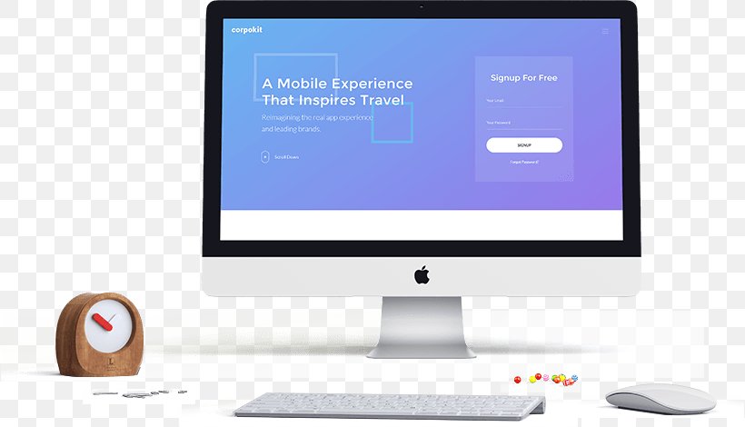 Mockup Web Development Graphic Design Business, PNG, 818x470px, Mockup, Brand, Business, Computer Monitor, Computer Monitor Accessory Download Free