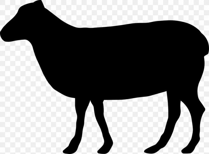 Beef Cattle Silhouette Clip Art, PNG, 960x710px, Beef Cattle, Art, Black, Black And White, Cattle Download Free