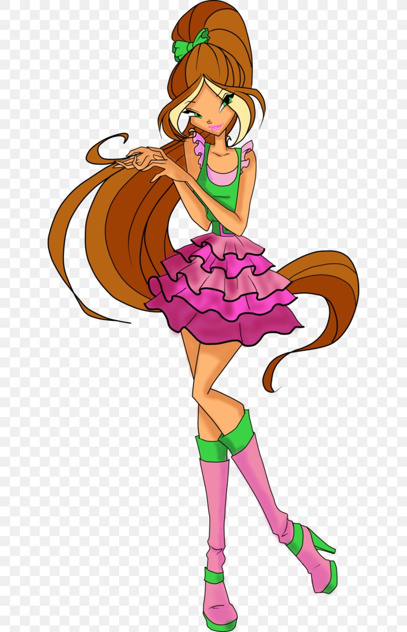 Flora Bloom Stella Tecna Winx Club: Believix In You, PNG, 628x1273px, Watercolor, Cartoon, Flower, Frame, Heart Download Free