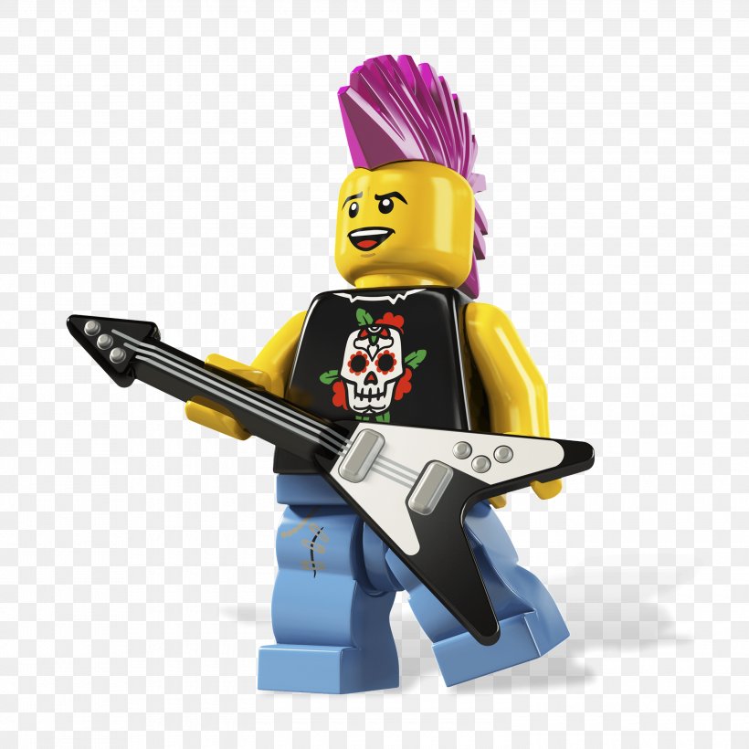 Lego Minifigures Lego Loco Punk Rock, PNG, 3000x3000px, Lego, Bricklink, Collectable, Figurine, Lego Loco Download Free