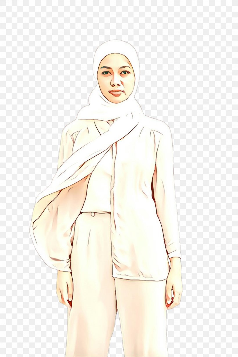 White Clothing Standing Beige Outerwear, PNG, 1632x2448px, Cartoon, Beige, Clothing, Fashion Illustration, Neck Download Free