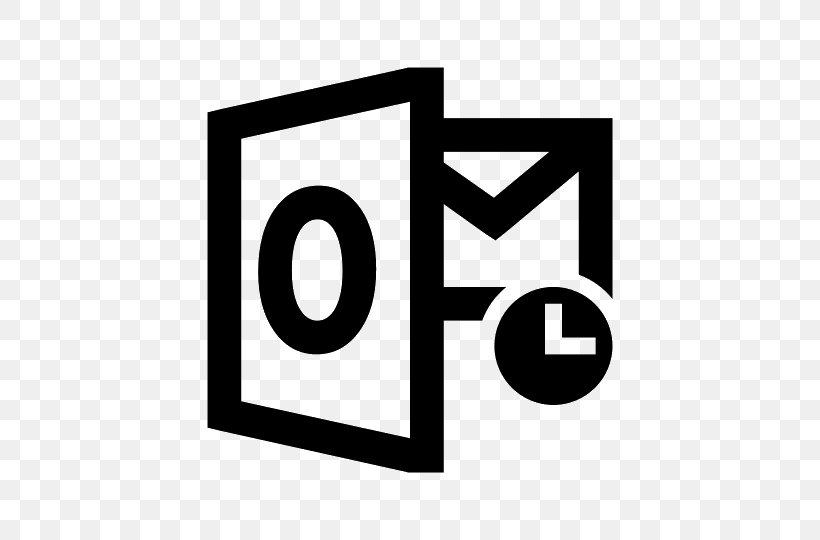 Microsoft Outlook Microsoft PowerPoint Outlook.com, PNG, 540x540px, Microsoft Outlook, Area, Black And White, Brand, Email Download Free