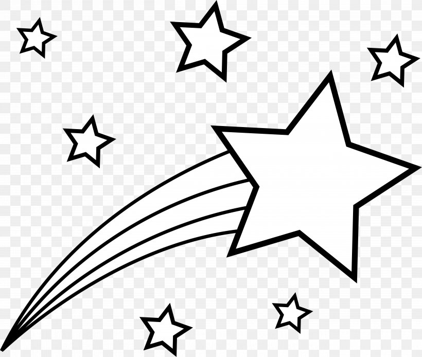 Star Clip Art, PNG, 5221x4421px, Coloring Book, Adult, Area, Black, Black And White Download Free