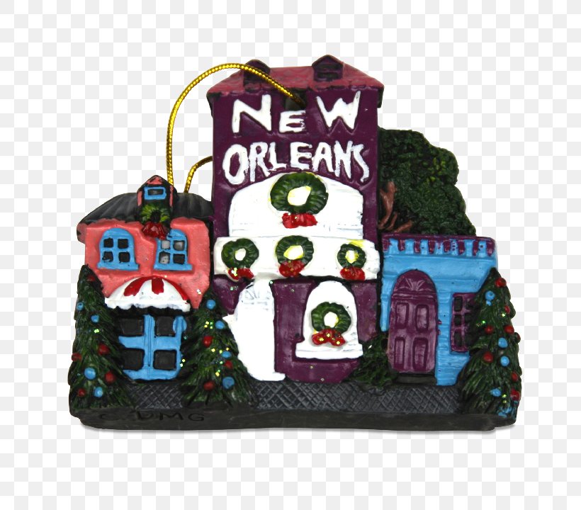 Christmas Ornament New Orleans Building, PNG, 720x720px, Christmas Ornament, Building, Christmas, Christmas Decoration, New Orleans Download Free