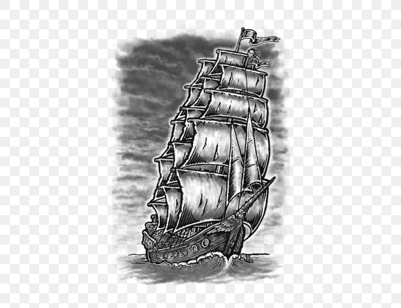 Drawing Pirate ship #138349 (Transportation) – Printable coloring pages