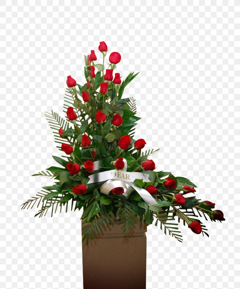 Garden Roses Floral Design Cut Flowers Flower Bouquet, PNG, 833x1000px, Garden Roses, Artificial Flower, Centrepiece, Christmas, Christmas Decoration Download Free