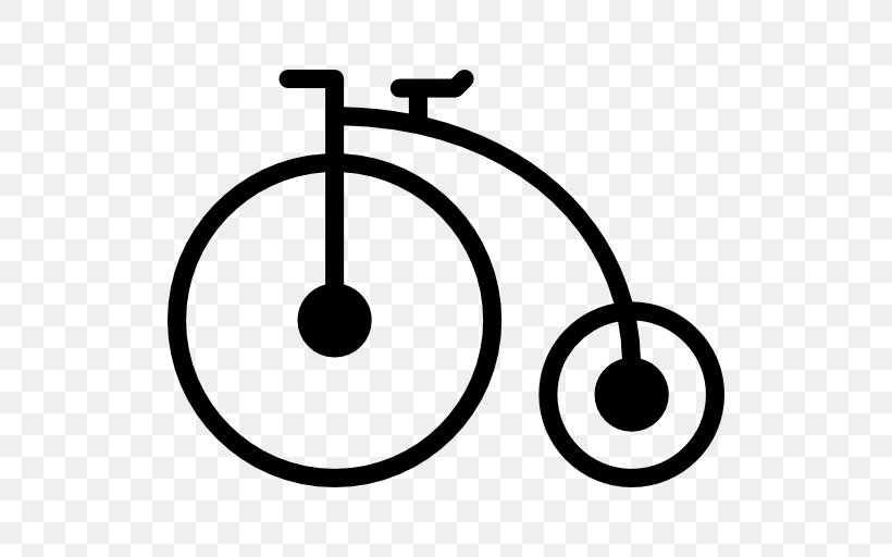 Penny-farthing Bicycle Clip Art, PNG, 512x512px, Pennyfarthing, Area, Bicycle, Black And White, Farthing Download Free