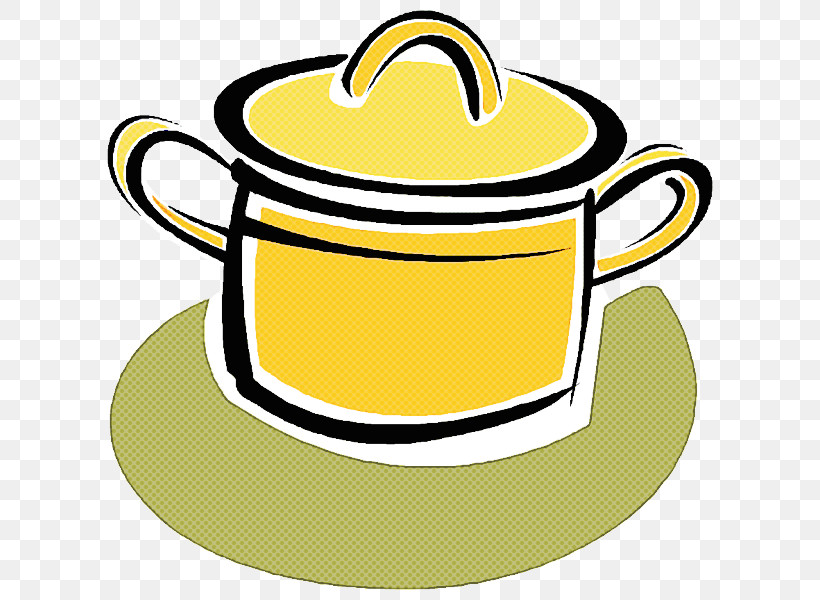 Yellow Tableware Serveware Kettle Dishware, PNG, 626x600px, Yellow, Dishware, Drinkware, Kettle, Line Download Free