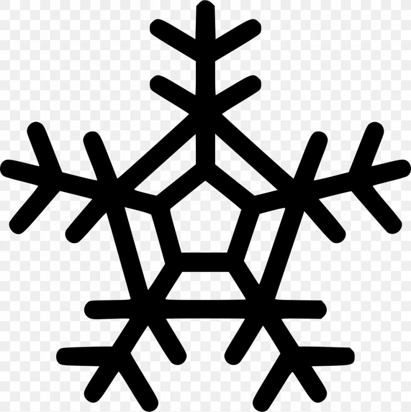Illustration Snowflake Vector Graphics Stock Photography, PNG, 980x982px, Snowflake, Black And White, Ice, Leaf, Logo Download Free